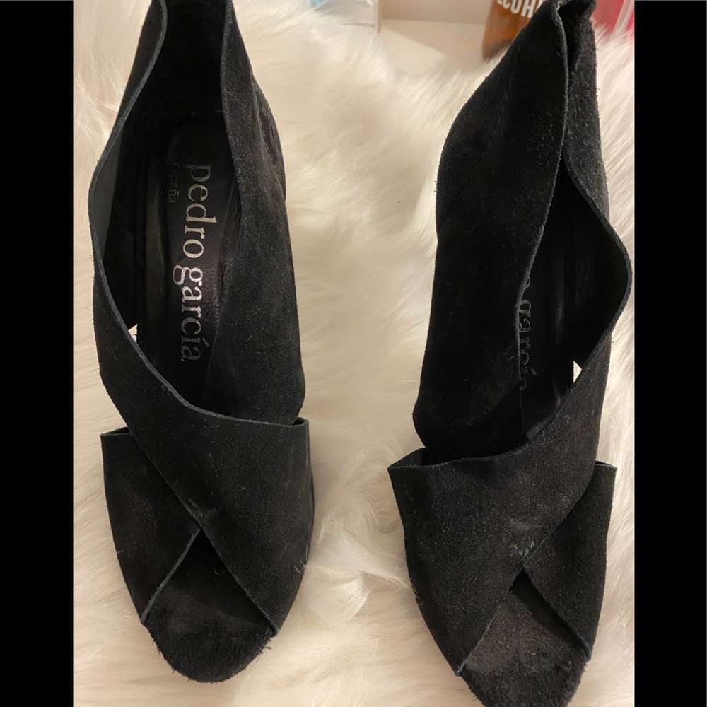 Pedro Garcia Suede sandal pumps